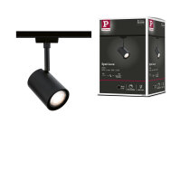 URail Schienenspot Luxe GU10  max.10W  dimmbar 230V Schwarz matt