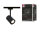 URail Schienenspot Luxe GU10  max.10W  dimmbar 230V Schwarz matt