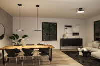 LED Pendelleuchte Smart Home Zigbee 3.0 Hildor   2700K 1000lm 17W Schwarz matt dimmbar