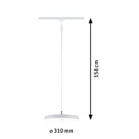URail Pendel 3-Step-Dim Hildor 850lm 15W 4000K dimmbar 230V Weiß