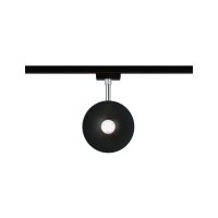 URail Schienenspot Sphere Einzelspot  600lm 7,4W 4000K dimmbar 230V Schwarz matt