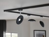 URail Schienenspot Sphere Einzelspot  600lm 7,4W 4000K dimmbar 230V Schwarz matt