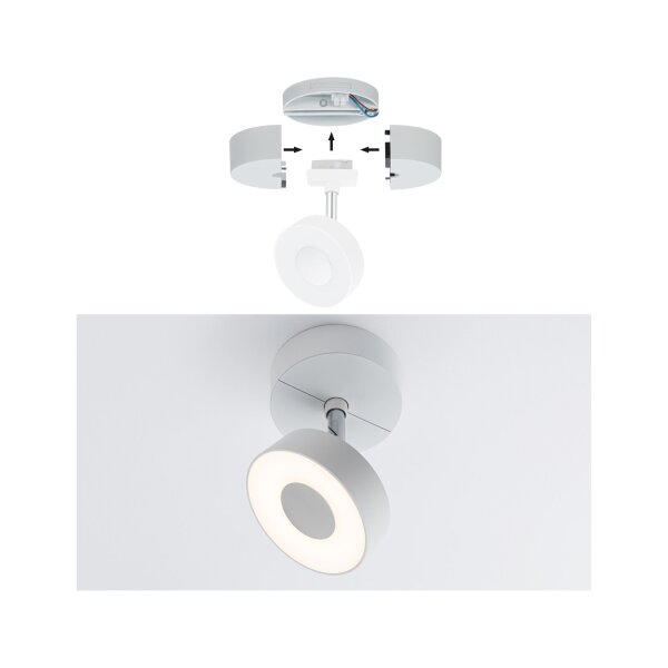 URail Schienenspot Base Einzelspot   max. 50W   230V Weiß