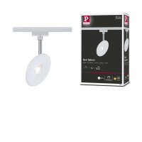 URail Schienenspot Sphere Einzelspot  493lm 7W 2700K dimmbar 230V Weiß, Chrom
