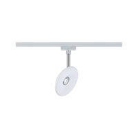 URail Schienenspot Sphere Einzelspot  493lm 7W 2700K dimmbar 230V Weiß, Chrom