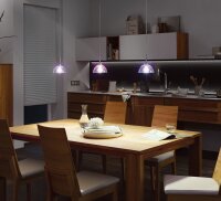 URail Pendel Sarrasani  E14  max. 20W  dimmbar 230V Chrom matt, Dichroic