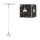 URail Pendel Sarrasani  E14  max. 20W  dimmbar 230V Chrom matt, Dichroic