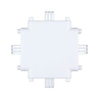 Clever Connect Verbinder Border X-Verbinder 50x50mm  Weiß matt