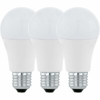 3 x Eglo LED Leuchtmittel Birnenform 10W = 60W E27 matt...