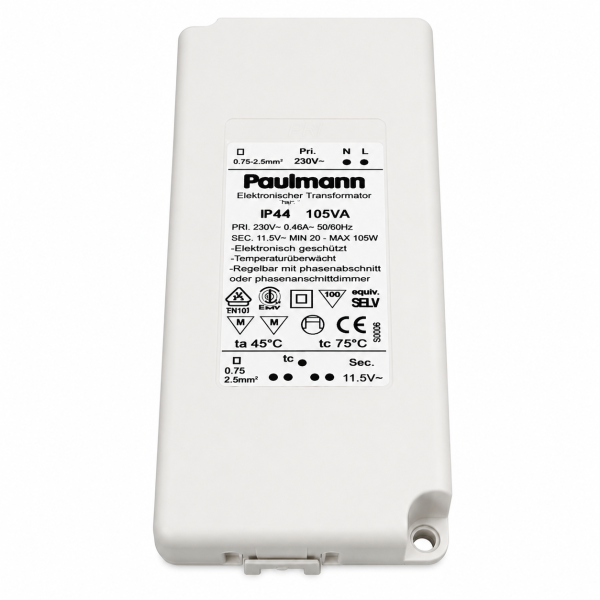 Paulmann 977.96 Transformator IP44 Netzteil 70 Watt 12V - 230V Halogen Trafo R-