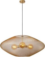 LUCIDE MESH - Pendelleuchten - Ø 85 cm - 3xE27 - Mattes Gold/Messing