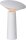 LUCIDE JIVE - wiederaufladbare Tischlampe Innen/Außen - Akku/Batterie - Ø 13,7 cm - LED Dim. - CCT - 1x3W 2800K/6500K - IP44 - Weiß