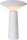 LUCIDE JIVE - wiederaufladbare Tischlampe Innen/Außen - Akku/Batterie - Ø 13,7 cm - LED Dim. - CCT - 1x3W 2800K/6500K - IP44 - Weiß