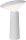 LUCIDE JIVE - wiederaufladbare Tischlampe Innen/Außen - Akku/Batterie - Ø 13,7 cm - LED Dim. - CCT - 1x3W 2800K/6500K - IP44 - Weiß