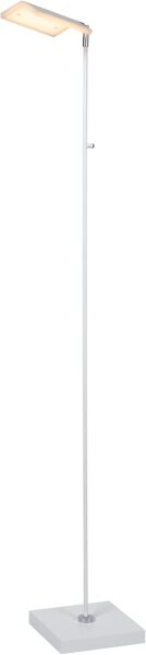 LUCIDE AARON - Stehlampe Mit Leselampe - LED Dim. - CCT - 1x12W 2700K/4000K - Weiß