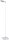 LUCIDE AARON - Stehlampe Mit Leselampe - LED Dim. - CCT - 1x12W 2700K/4000K - Weiß