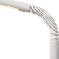 LUCIDE GILLY - wiederaufladbare Stehlampe Mit Leselampe - Akku/Batterie - LED Dim. - 1x6W 2700K - Weiß