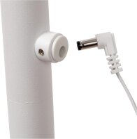 LUCIDE GILLY - wiederaufladbare Stehlampe Mit Leselampe - Akku/Batterie - LED Dim. - 1x6W 2700K - Weiß
