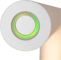 LUCIDE GILLY - wiederaufladbare Stehlampe Mit Leselampe - Akku/Batterie - LED Dim. - 1x6W 2700K - Weiß