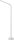 LUCIDE GILLY - wiederaufladbare Stehlampe Mit Leselampe - Akku/Batterie - LED Dim. - 1x6W 2700K - Weiß