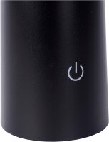 LUCIDE JIVE - wiederaufladbare Tischlampe Innen/Außen - Akku/Batterie - Ø 13,7 cm - LED Dim. - CCT - 1x3W 2800K/6500K - IP44 - Schwarz