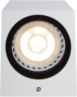 LUCIDE ZARO - Wandstrahler/Wandleuchte Innen/Außen - 2xGU10 - IP44 - Weiß