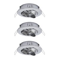 Paulmann 2Easy Premium 3er Spot-Set schwenkbar Chrom |...