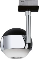 Paulmann URail LED Schienenspot Capsule II 6,3W 440lm 2700K Warmweiß Schwarz matt/Chrom dimmbar 230V