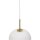 Pendelleuchte Design Deckenlampe Splendid Delight Ø 25cm Glas Weiß Gold  E27