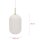 Pendelleuchte Design Deckenlampe Splendid Delight Ø 25cm Glas Weiß Gold  E27
