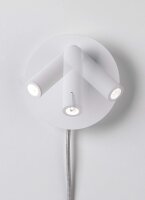 Paulmann Tabari LED Wandleuchte 4W 3000K Warmweiß Weiß/Chrom mit Schalter – Art. 78917