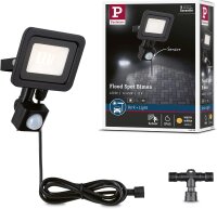 Paulmann Park + Light Bimea LED Außenwandleuchte mit Bewegungsmelder 4,5W 3000K IP65 Schwarz – Art. 94586