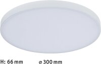 Paulmann Velora LED Panel rund Ø300 mm 13W WhiteSwitch 3000K–4000K–6500K Weiß Deckenleuchte – Art. 79892