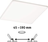 Paulmann VariFit LED-Einbaupanel Veluna eckig 215mm 22W 4000K