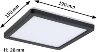 Paulmann Auria LED Deckenleuchte Backlight 190x190 mm...