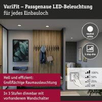 Paulmann VariFit LED-Einbaupanel Areo rund 175mm 13W 4000K Schwarz