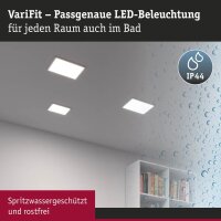 Paulmann Smart Home Zigbee LED-Einbaupanel Areo VariFit 13W 1200lm Tunable White IP44 175x175mm Weiß | Art. 93047