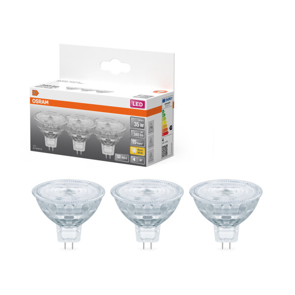 Osram LED Star MR 16 35 36° 2700 K 3,8 W 345 lm 3er PACK