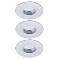 Paulmann Premium Einbauleuchten Set Sparlampe starr IP65...