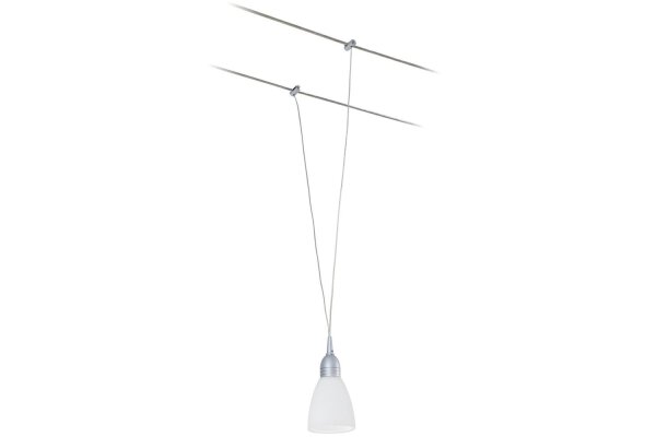 Paulmann Wire System Light&Easy Pendel Bologna 1x20W G4 Titan/Opal 12V Metall/Glas
