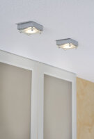 Möbel ABL Set Quadro 3x20W 60VA 230/12V G4 80mm Chrom matt/Satin/Stahlblech/Glas