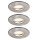 Paulmann Premium Einbauleuchten Set LED starr IP65 3x4W 230/12V GU5,3 51mm Eisen gebürstet