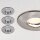 Paulmann Premium Einbauleuchten Set LED starr IP65 3x4W 230/12V GU5,3 51mm Eisen gebürstet