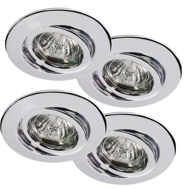 988.31  Paulmann Quality 4X50W 98831 Einbauleuchtenn Chrom 12V