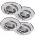 988.31  Paulmann Quality 4X50W 98831 Einbauleuchtenn Chrom 12V