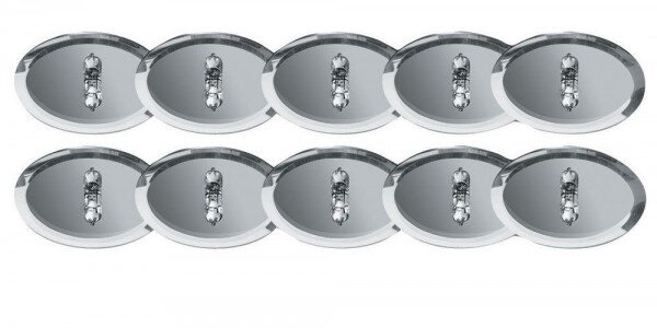 Paulmann Star Einbauleuchten Set LED Zylindro 3x(4x0,25W) 12VA 230/12V 45mm Chrom matt