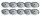 Paulmann Star Einbauleuchten Set LED Zylindro 3x(4x0,25W) 12VA 230/12V 45mm Chrom matt