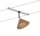 Paulmann Seil- und Schienensystem CombiEasy Spot Co lumenar 1x35W GU4 Chrom/Orange satiniert 12V Metall