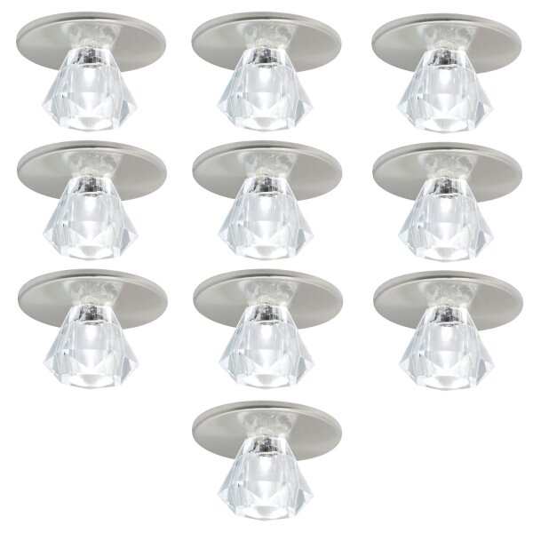 Paulmann Star Sternenhimmel Set LED Kristall 10x0,24W  Eisen gebürstet/Metall