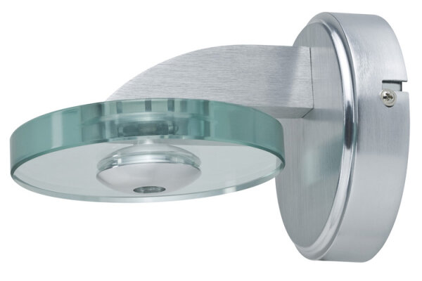 Paulmann WallCeiling Diaz WL max.20W G4 Alu gebürstet 230V/12V Alu/Glas